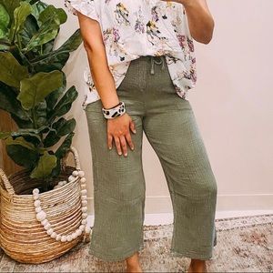 Easel Sage Green Pants
